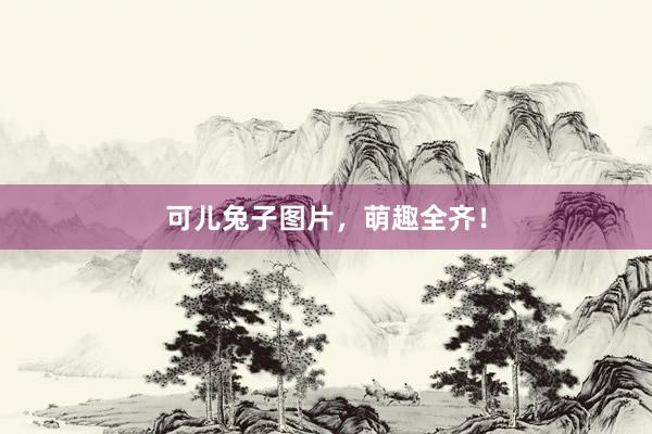 可儿兔子图片，萌趣全齐！